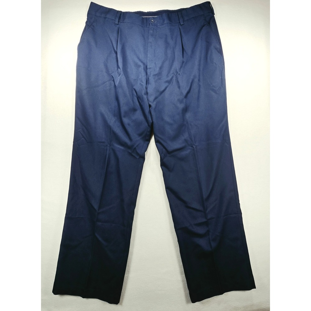 Nike Golf Tour Performance Pleated Pants Navy Blue Mens 42x32 Tech Trousers